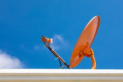 Television dish that is installed on the roof
